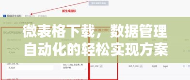 微表格下载,数据管理自动化的轻松实现方案