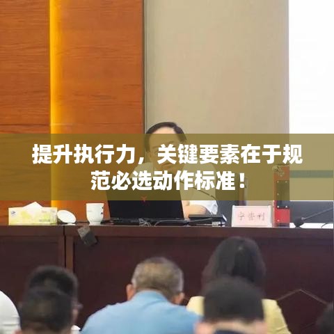 提升执行力,关键要素在于规范必选动作标准!