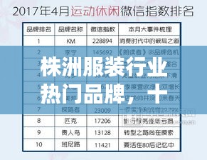株洲服装行业热门品牌,十大品牌档次排名揭晓!