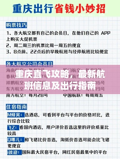 重庆直飞攻略,最新航班信息及出行指南