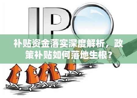 补贴资金落实深度解析,政策补贴如何落地生根?