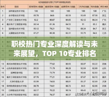 职校热门专业深度解读与未来展望,TOP 10专业排名榜单