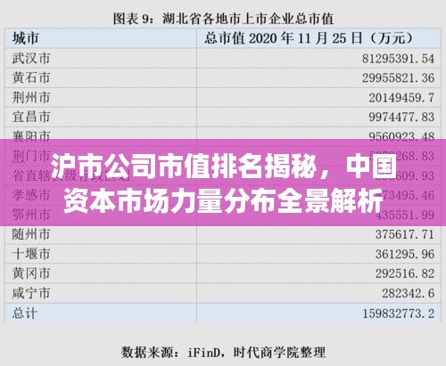 沪市公司市值排名揭秘,中国资本市场力量分布全景解析