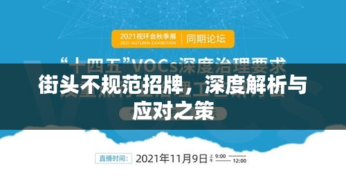 街头不规范招牌,深度解析与应对之策