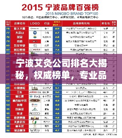 宁波艾灸公司排名大揭秘,权威榜单,专业品质之选!
