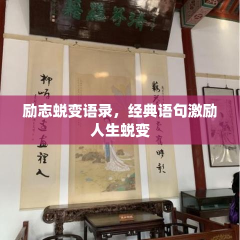 励志蜕变语录,经典语句激励人生蜕变