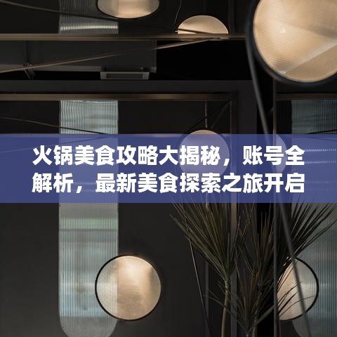 火锅美食攻略大揭秘,账号全解析,最新美食探索之旅开启!