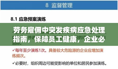 劳务雇佣中突发疾病应急处理指南,保障员工健康,企业必备措施!