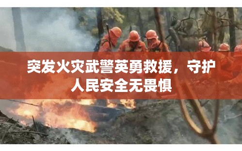 突发火灾武警英勇救援,守护人民安全无畏惧