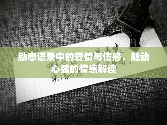 励志语录中的爱情与伤感,触动心弦的情感解读