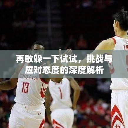 再敢躲一下试试,挑战与应对态度的深度解析