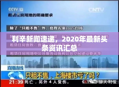 利辛新闻速递,2020年最新头条资讯汇总