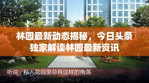 林园最新动态揭秘,今日头条独家解读林园最新资讯
